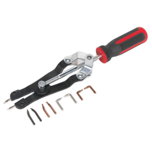 T&E Tools Heavy-Duty Circlip Tool Set Bent Straight Tip  Internal External 122HD - FISHER DISCOUNT