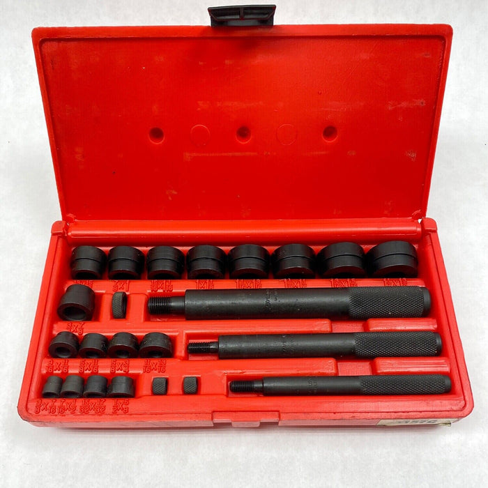 T&E Tools 23PC Industrial Finish Imperial Bushing Driver Set Made in Taiwan 9002