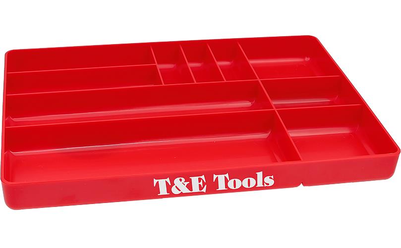 T&E Tools 10-Compartment Low-Profile Tool Box Parts Organiser Tray  8933