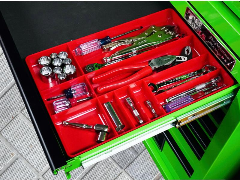 T&E Tools 10-Compartment Low-Profile Tool Box Parts Organiser Tray  8933