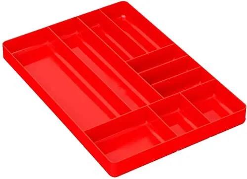 T&E Tools 10-Compartment Low-Profile Tool Box Parts Organiser Tray  8933