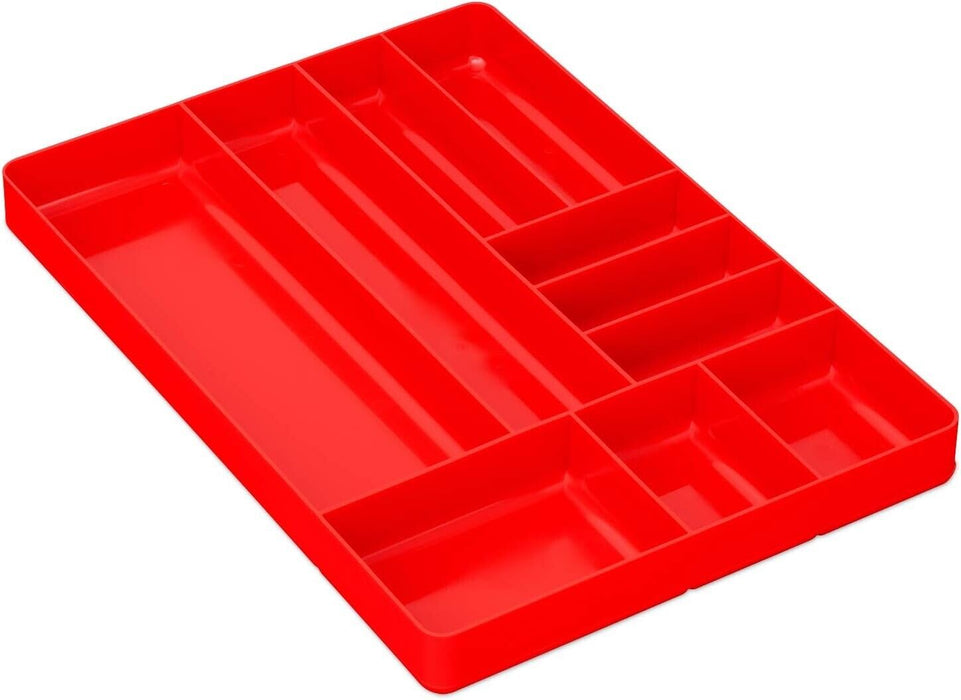 T&E Tools 10-Compartment Low-Profile Tool Box Parts Organiser Tray  8933