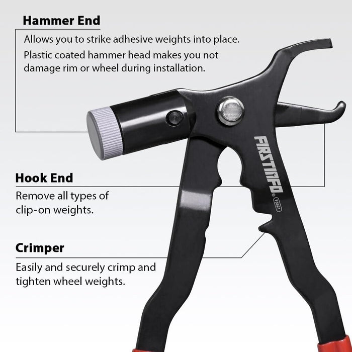 T&E Tools Wheel Weight Hammer Plier Weight Removal Tool Made in Taiwan 6040