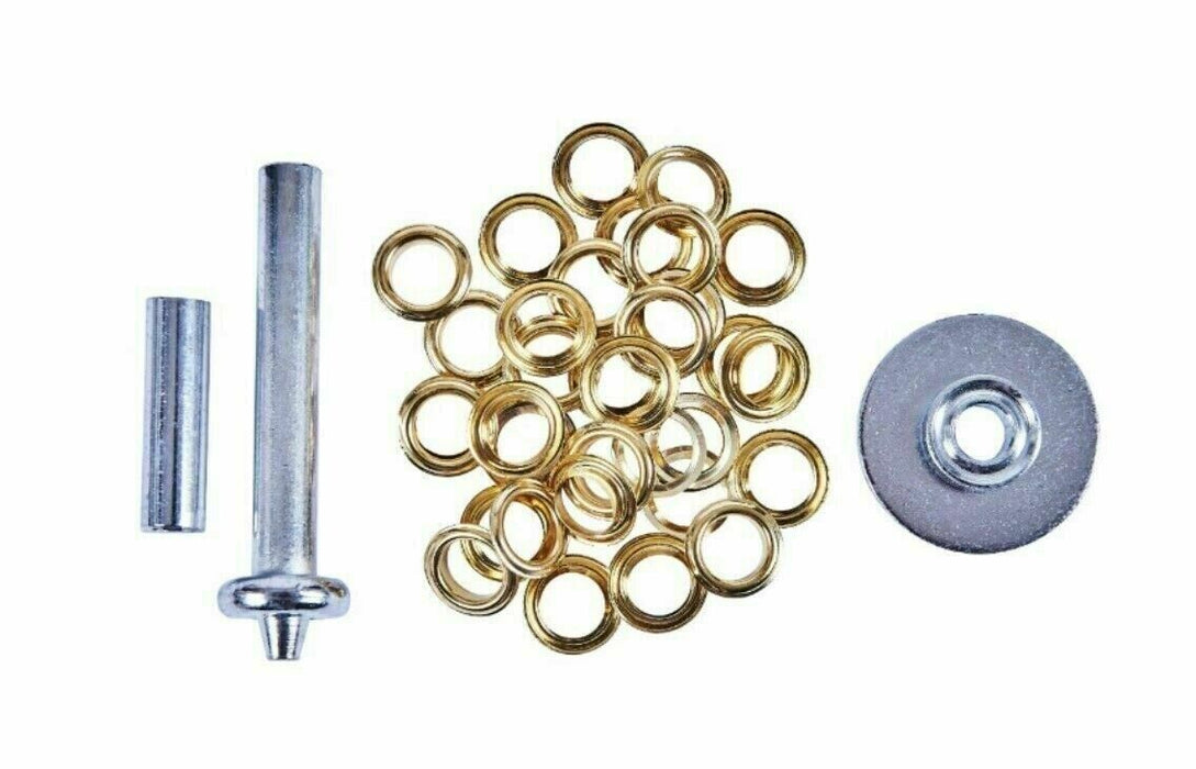 Tarp Tarpaulin Awning Tent Repair Kit plus 103PC Grommets Eyelet Punch Stamp Set