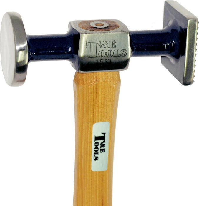 T&E Tools 41mm Flat Faces Heavy Face Shrinking Hammer Made in Taiwan 1539