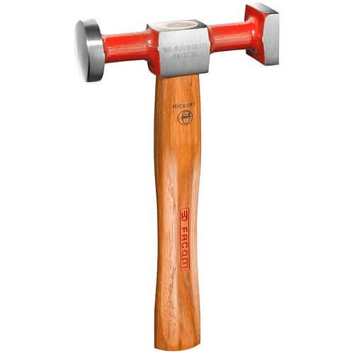 T&E Tools Standard Planishing 40mm Round 38mm Square Hammer Made in Taiwan 1560