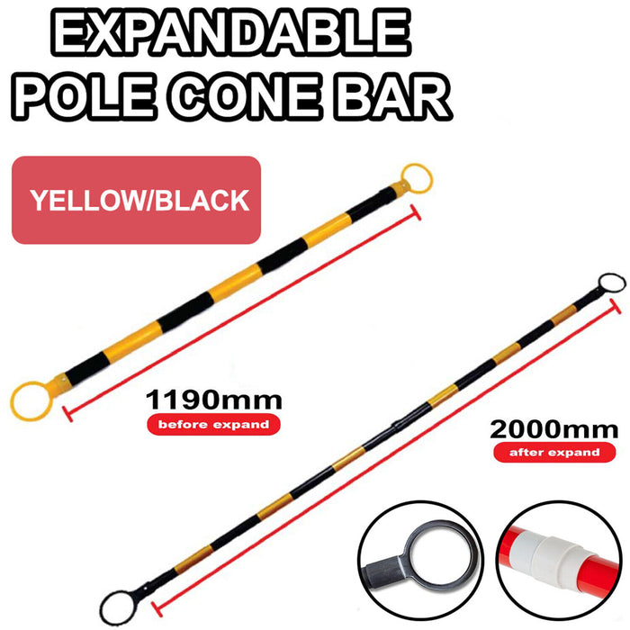 FORCE PRO Traffic Cone Extension Bar. Retractable 135cm to 215cm AU STOCK