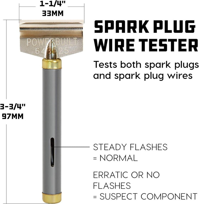 T&E Tools Spark Plug & Lead Ignition Wire Tester Made in Taiwan 3339