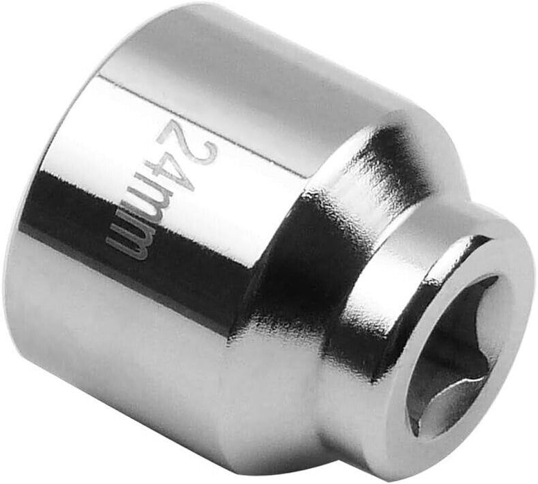 T&E Tools 24mm  x 3/8" Drive 6 point  Oil Filter Socket Made in Taiwan 4221