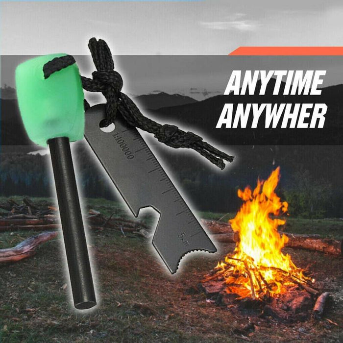 3X 8mm Flint Rod Camping Survival Fire Starter Lighter (FULL Magnesium Rod) Hot