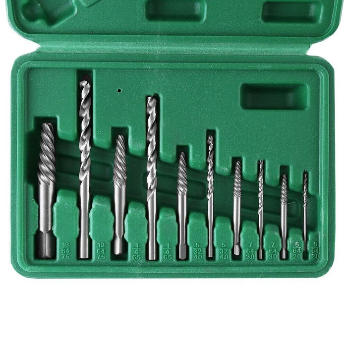 11pcs Damaged Screw Extractor Drill Bit Set Easy Out Broken Screw Bolt Remover