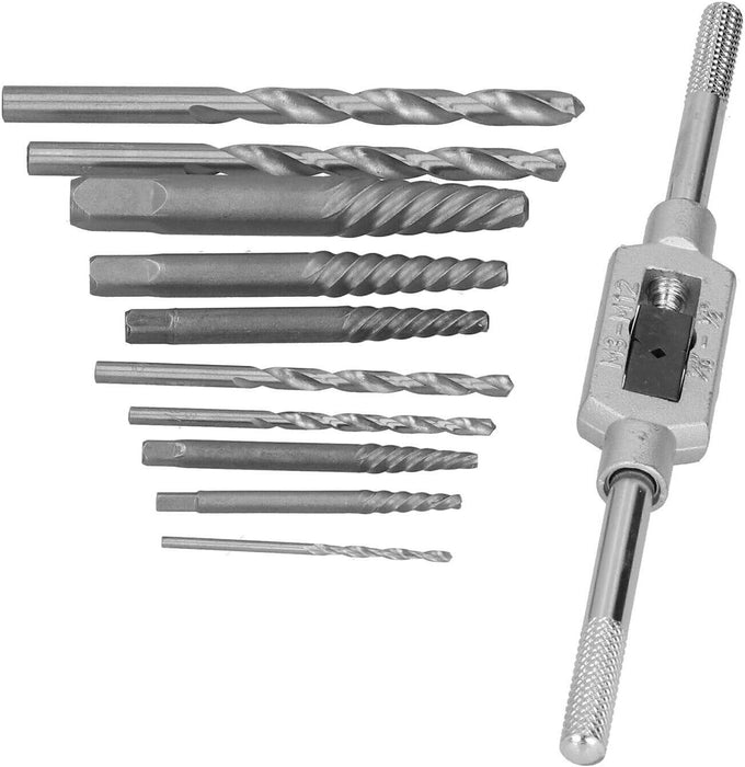 11pcs Damaged Screw Extractor Drill Bit Set Easy Out Broken Screw Bolt Remover