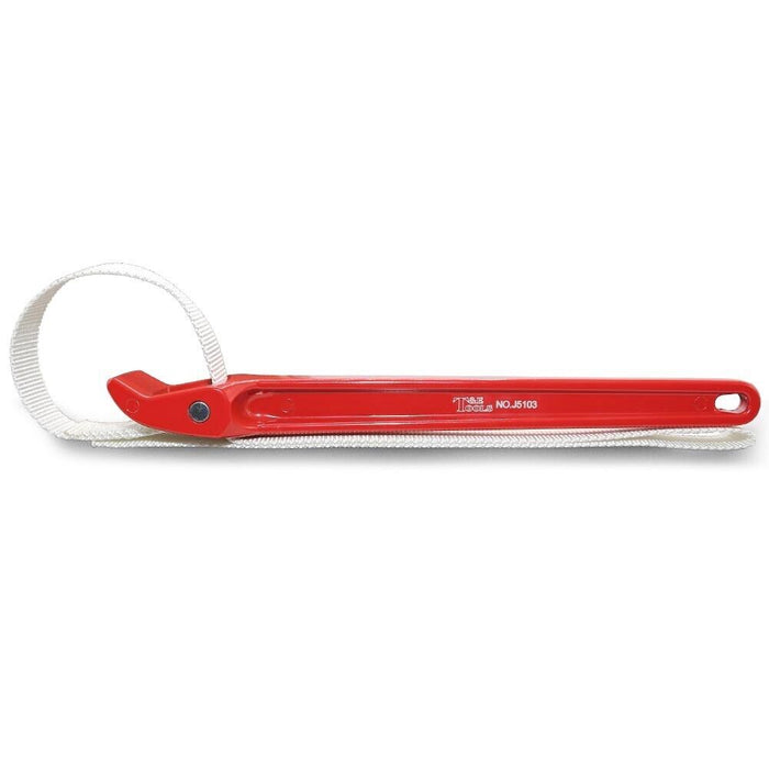 T&E Tools Anti-sliding Strap Wrench for filter removal 300mm Made Taiwan J5103