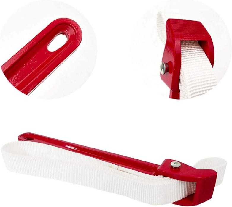 T&E Tools Anti-sliding Strap Wrench for filter removal 300mm Made Taiwan J5103