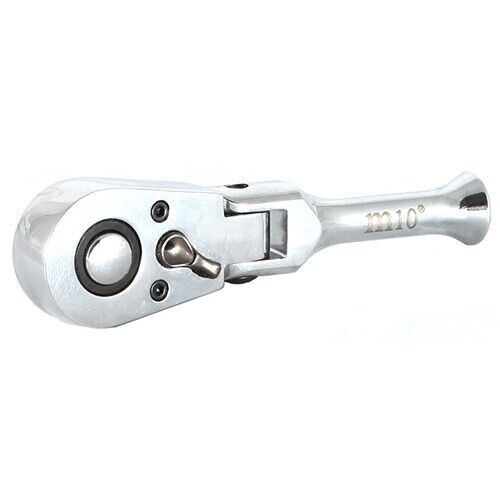 T&E Tools 108 Tooth 3/8"Dr. Mini Flex-Stubby Ratchet Made in Taiwan 22532