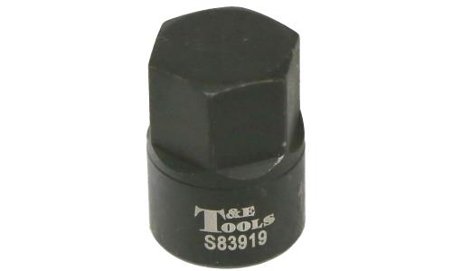 T&E Tools 19mm x3/8" Dr Stubby In-Hex Metric Impact Socket Made in Taiwan S83919 - FISHER DISCOUNT