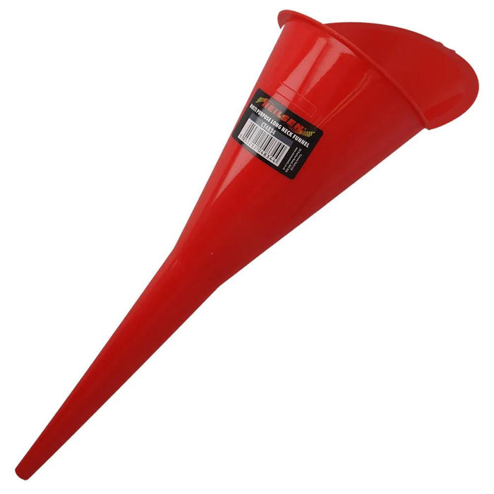 PK Tool 90mm 3-1/2 Inch Angled Long Neck Funnel - Total Length 285mm 11-1/4 Inch