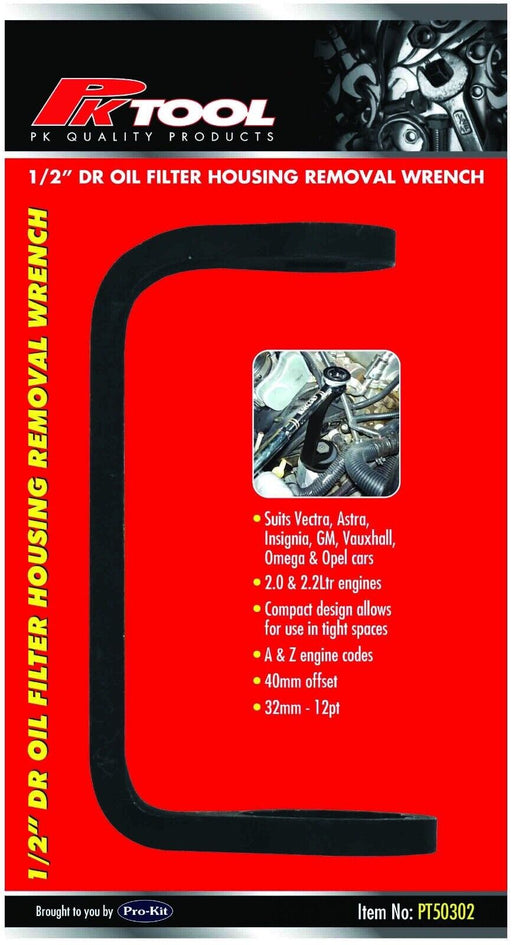 PK Tool 27mm 12Pt 1/2 Inch Dr Diesel Engine Oil Filter Housing Removal Spanner - FISHER DISCOUNT