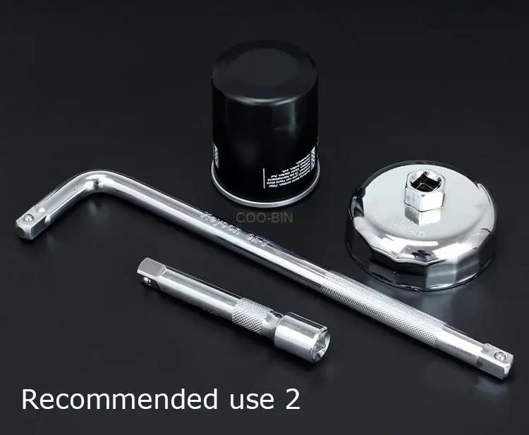 PK Tool 22 Pcs 1/2"Dr Oil Filter Removal Kit Cup Style Kit Chrome Finish 37size