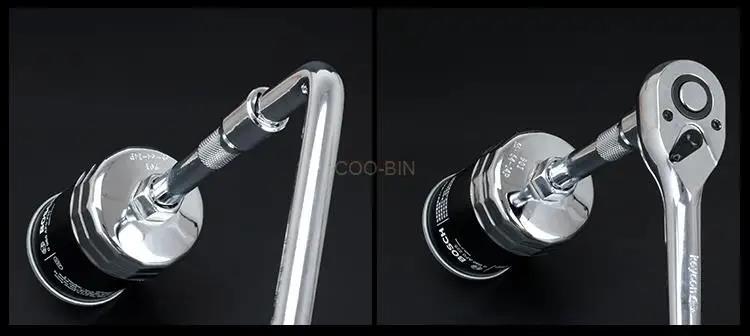 PK Tool 22 Pcs 1/2"Dr Oil Filter Removal Kit Cup Style Kit Chrome Finish 37size