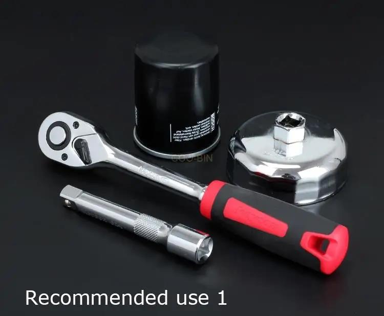 PK Tool 22 Pcs 1/2"Dr Oil Filter Removal Kit Cup Style Kit Chrome Finish 37size