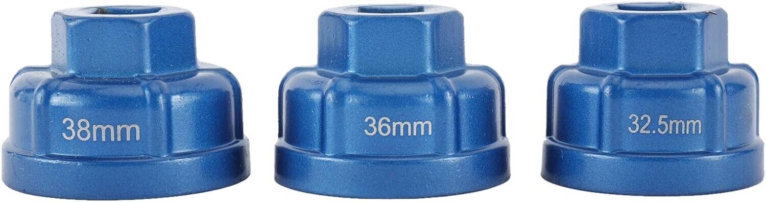 PK Tool 6 Pcs Heavy Duty 1/2 Inch Oil Filter Cartridge Nut Removal Kit 24-38mm