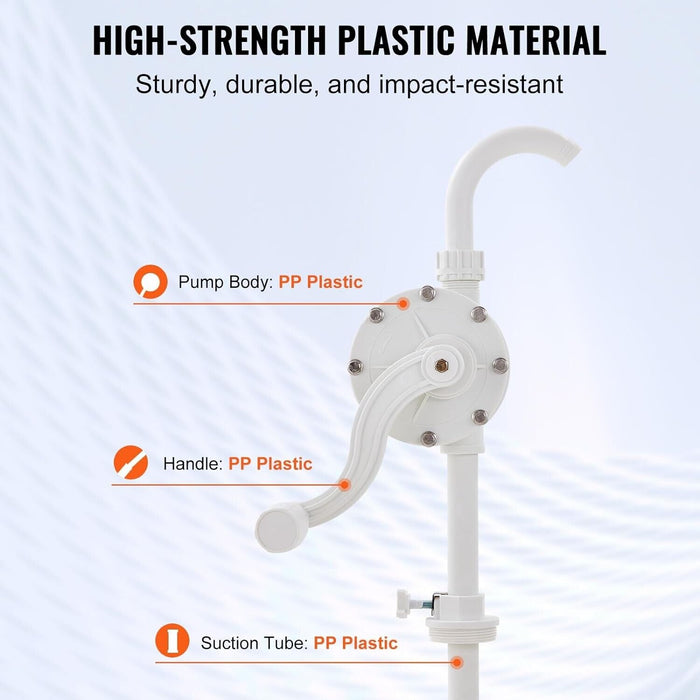 PK Tool Chemical Rotary Barrel Pump,Hand Oil Pump,Self Priming Pump 46105