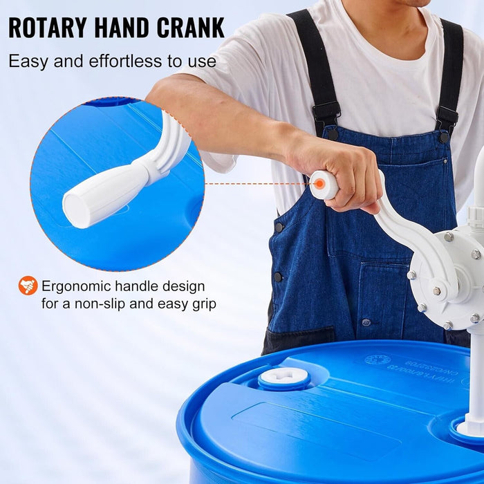 PK Tool Chemical Rotary Barrel Pump,Hand Oil Pump,Self Priming Pump 46105