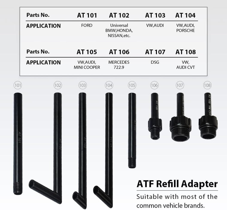PK TOOLS XL Manual Automatic Transmission Fluid Filler with Tool Set 7.5L