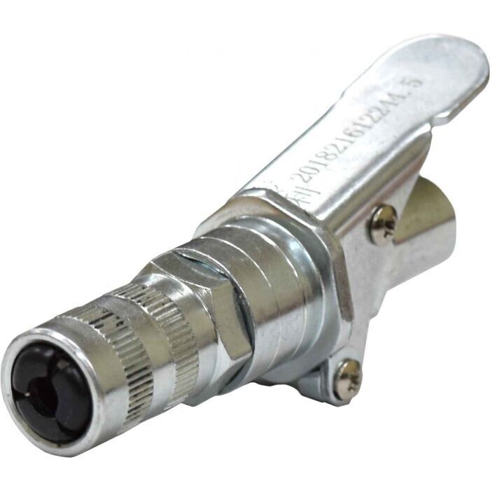 PK Tool Grease Gun Coupler Nozzle - Quick Release Lock-On Fast On/Off