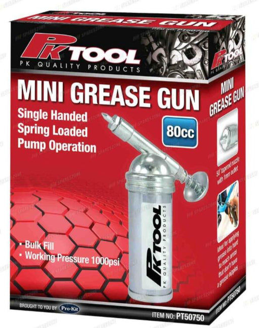 PK TOOLS 80cc Capacity 1000PSI Mini Bicycle Grease Gun for Greasing - FISHER DISCOUNT
