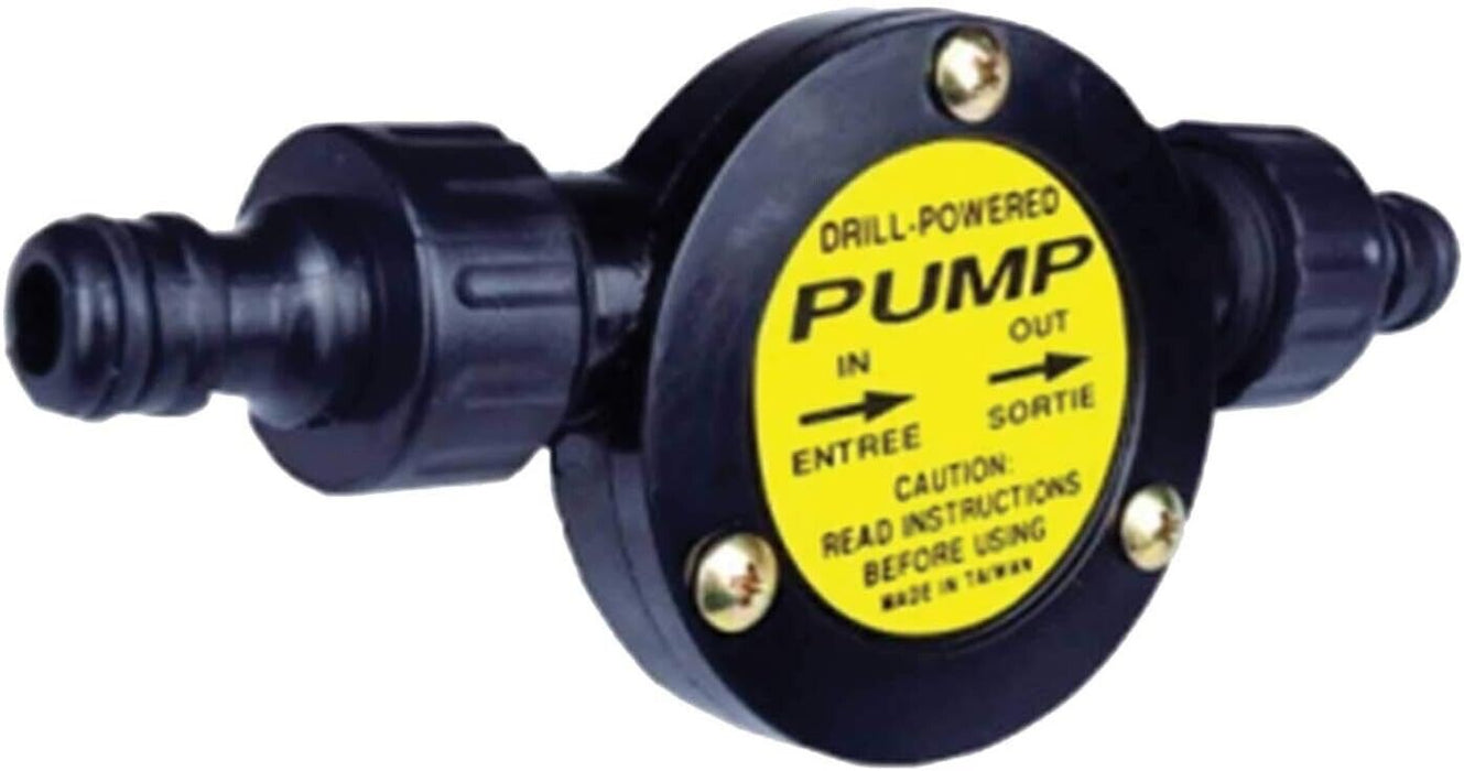 PK Tool Rotary Pump - Drill Powered Transferring Liquids Between Containers