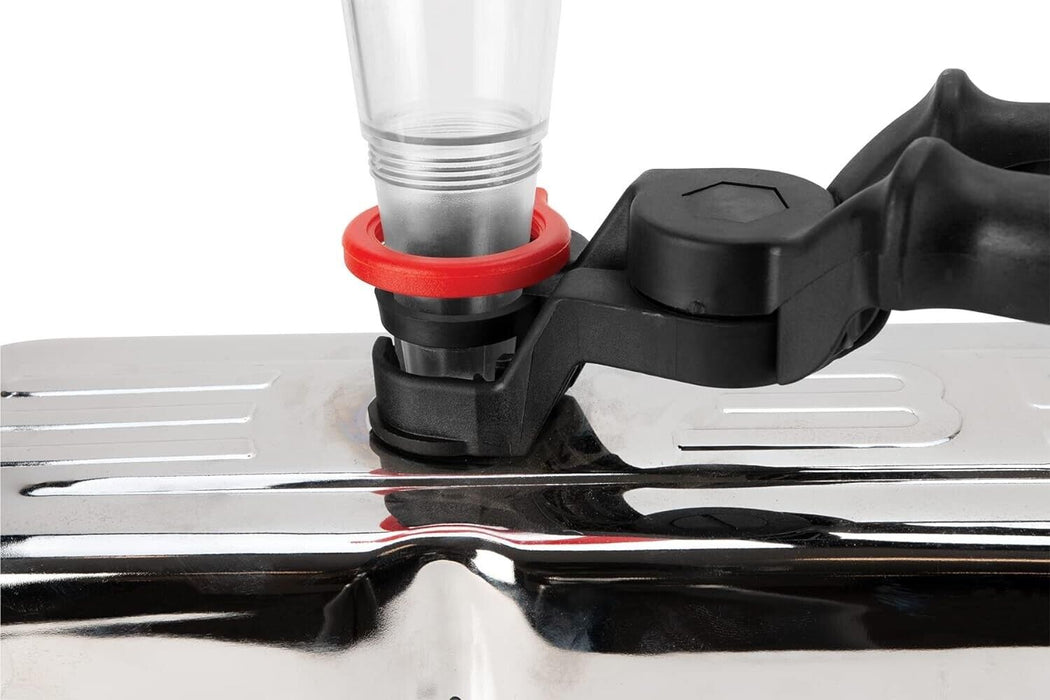 PK Tool 2 Pcs Universal Oil Funnel with Filler Inlet Clamp - 255 x 125mm Funnel