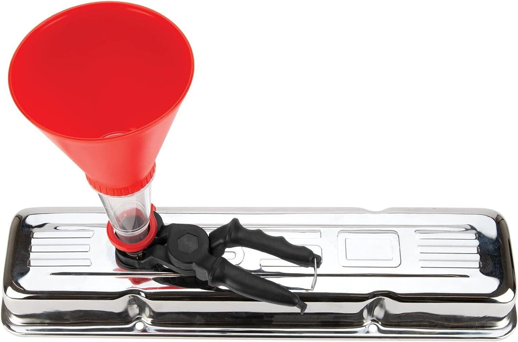 PK Tool 2 Pcs Universal Oil Funnel with Filler Inlet Clamp - 255 x 125mm Funnel