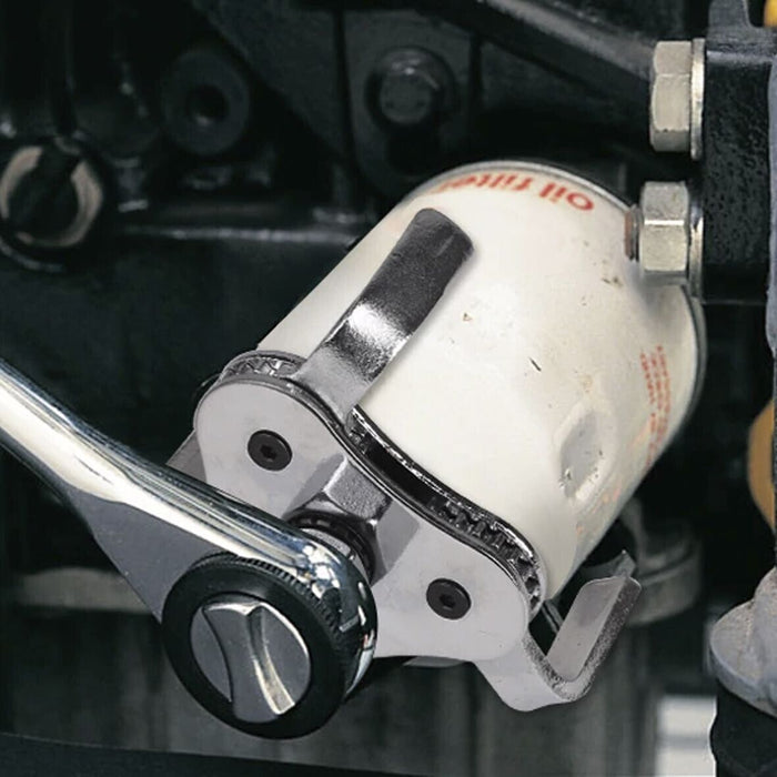 PK Tool 3 Claw Oil Filter Wrench - Fits Filters 63-102mm with Adaptor