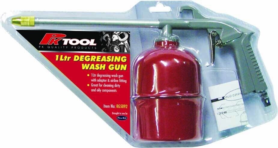 PK Tool 1Ltr Car Foam Engine Degreasing Wash Gun Adaptors & Airline Fitting