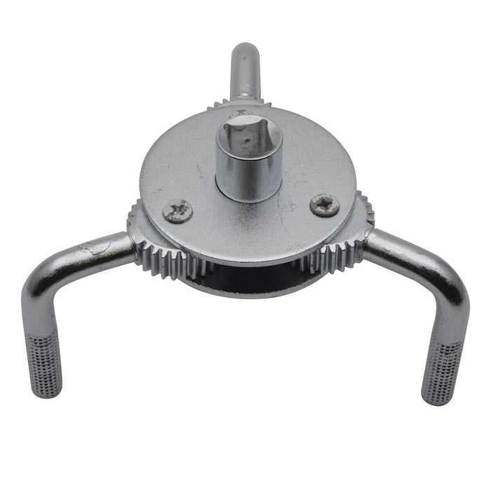 PK Tool Adjustable 3 Claw Oil Filter Wrench -Fits Filters 45 - 85mm with Adaptor