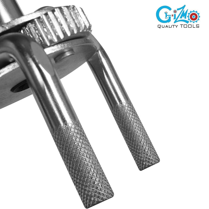 PK Tool Adjustable 3 Claw Oil Filter Wrench -Fits Filters 45 - 85mm with Adaptor