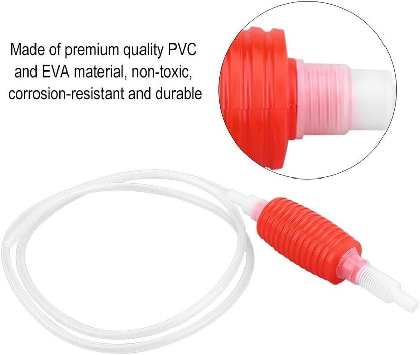 PK Tool Plastic Bulb Syphon Pump - for Water & Oils with 1.5M Hose