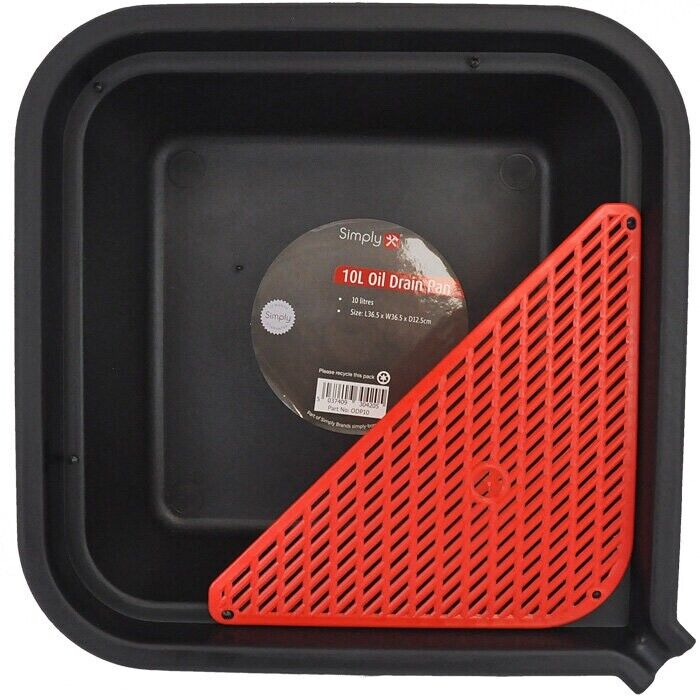 PK TOOL 9L Automotive Oil Drain Pan Filter Screen Practical Sturdy Portable