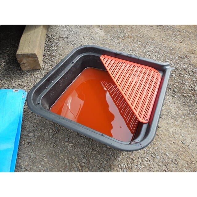 PK TOOL 9L Automotive Oil Drain Pan Filter Screen Practical Sturdy Portable