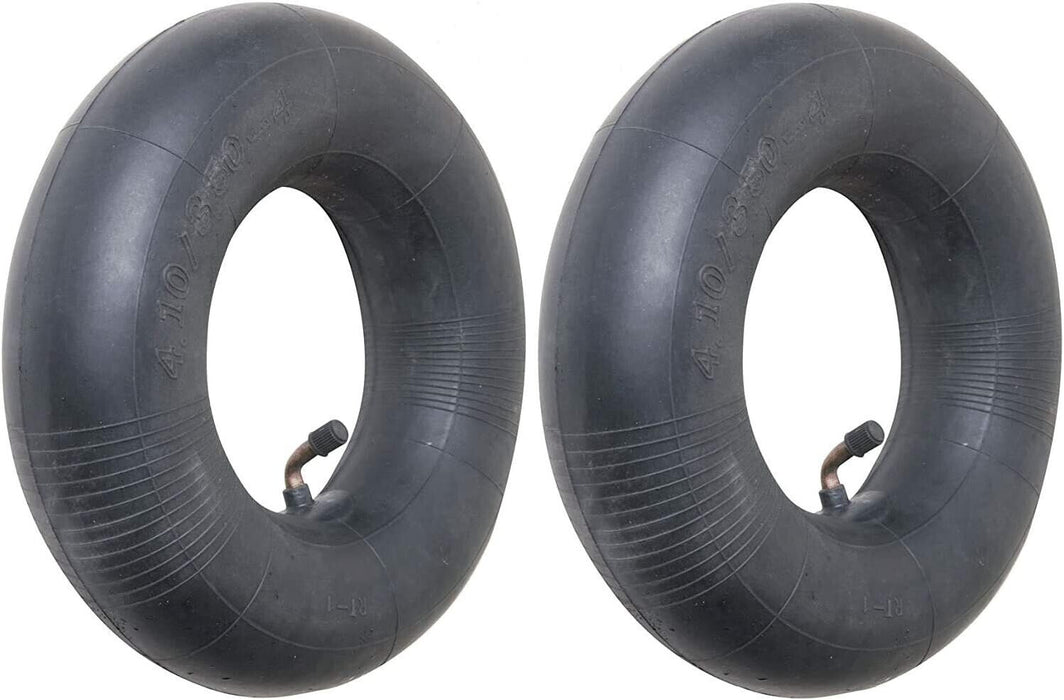 2X Inner Tube 4.10/3.50-4 Inch Bent Stem Valve Lawn Wheelbarrow Tyre black AU OZ