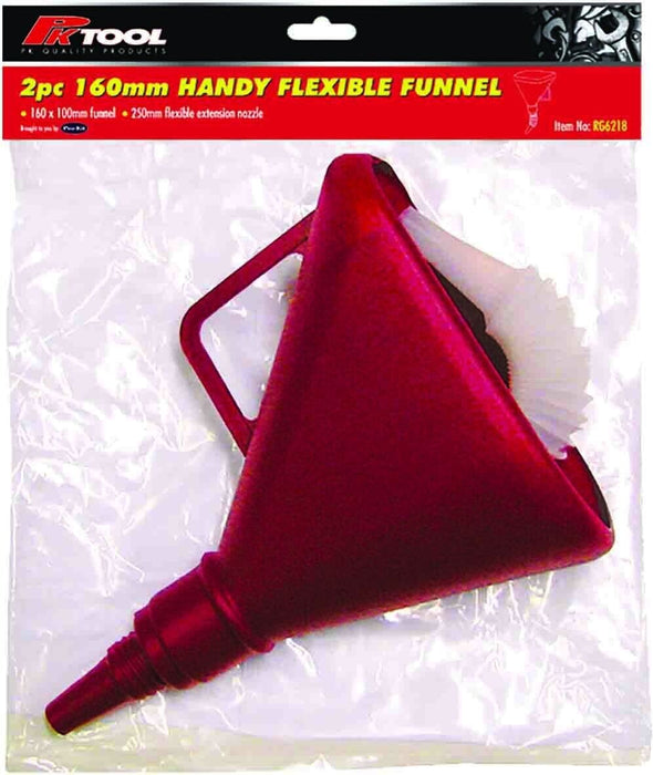 PK Tool Funnel - 160mm x 100mm Box with 250mm Extendable Flexible Nozzle