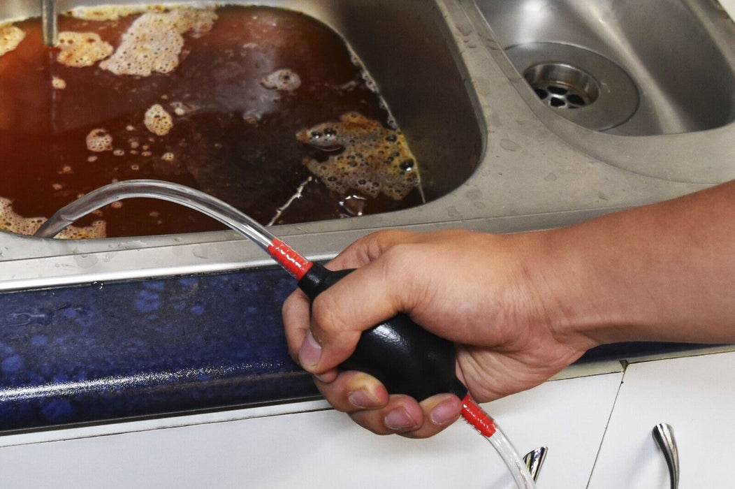 PK TOOL Manual Fuel Pump Car Hand Siphon Water Oil Petrol Diesel Liquid Transfer