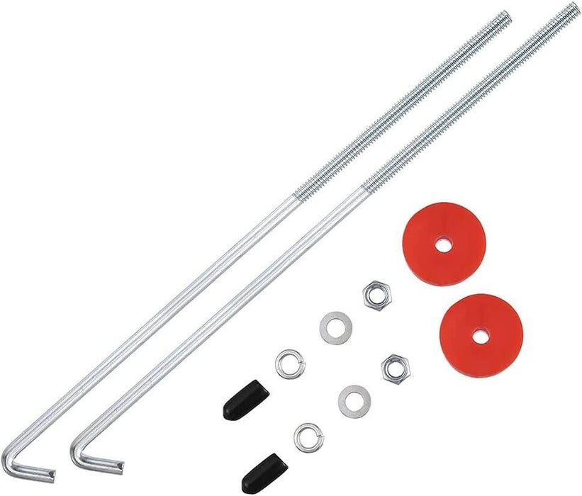 PK TOOLS Charge Battery Hold Down Clamp J Hook 2Pc 10'' Battery Hold Downs Boxes