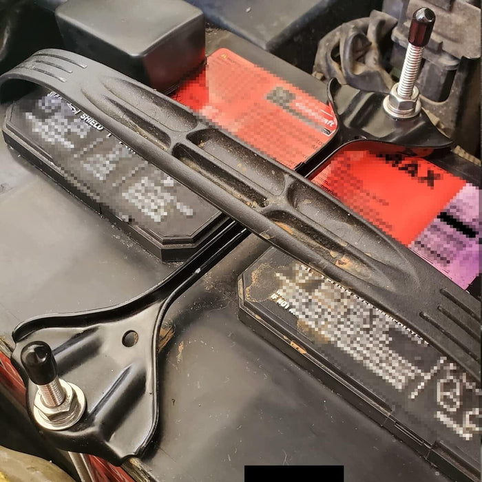 PK TOOLS Charge Battery Hold Down Clamp J Hook 2Pc 10'' Battery Hold Downs Boxes