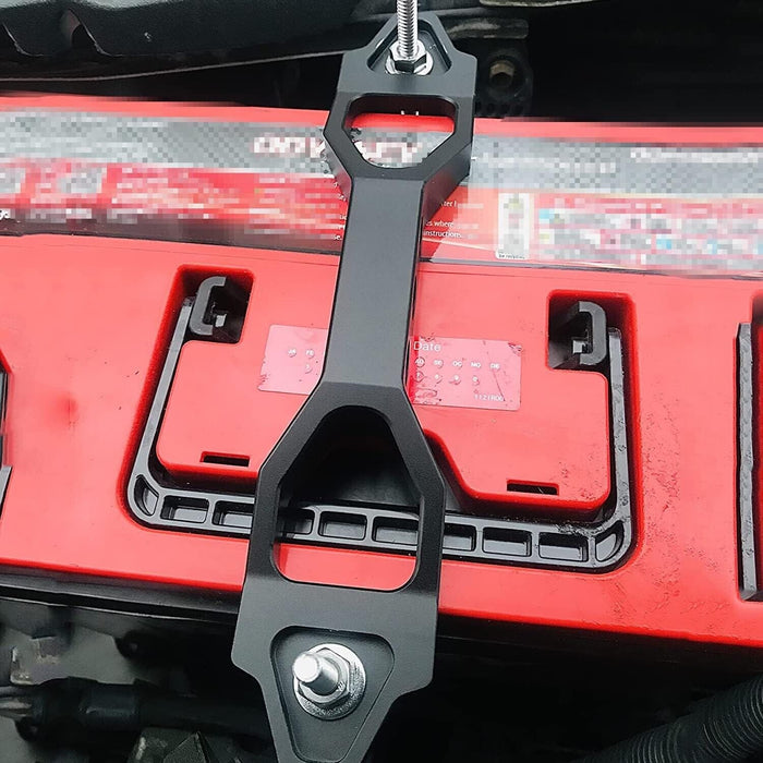 PK TOOLS Charge Battery Hold Down Clamp J Hook 2Pc 10'' Battery Hold Downs Boxes