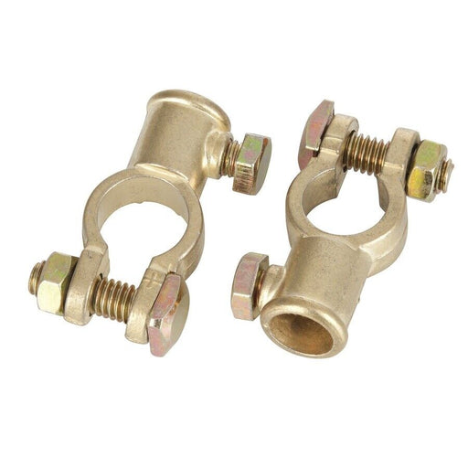2x Car Marine Battery Terminals Cable Ends Connector Clamp Negative Positive - FISHER DISCOUNT