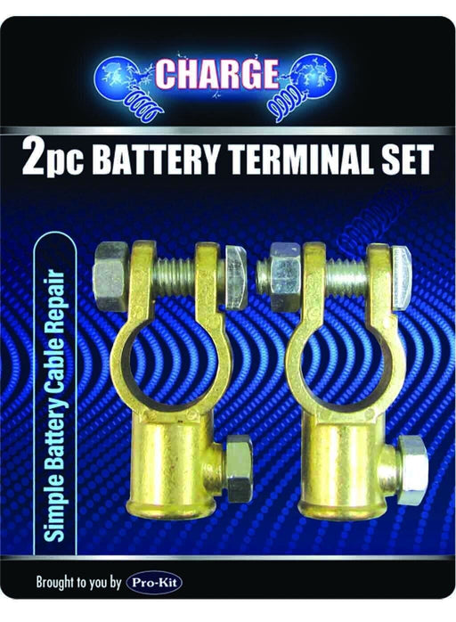 2x Car Marine Battery Terminals Cable Ends Connector Clamp Negative Positive - FISHER DISCOUNT