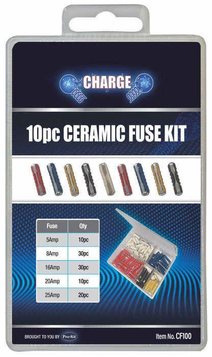 Ceramic Continental Car Fuse Torpedo Classic Car Fuse Mixed Ceramic Fuses Kit